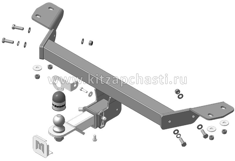Фаркоп ТСУ без электрики / крепление американский квадрат "Фирма Motodor" HAVAL DARGO 93113-E